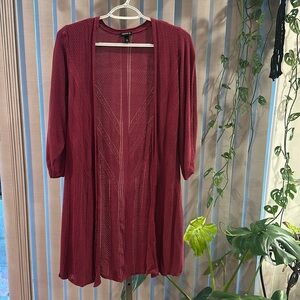Maroon Half Sleeve Sweater